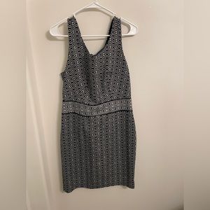 The Limited Blue/Black Patterned Dress Size 10